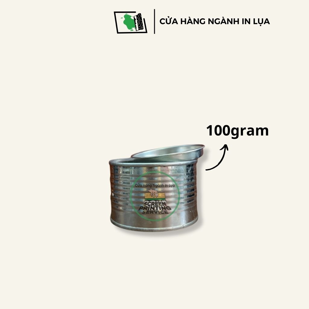 Bột nhão nhôm bạc dẻo (Aluminium paste) để in lụa trên giấy, PP PE, sơn công trình, sơn ô tô, chống rỉ sét 100gram