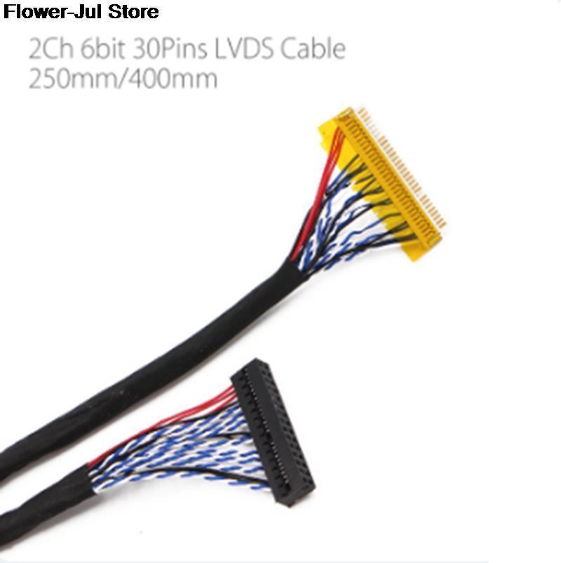 Lvds Cáp Fix-30P-S6 30Pin Double 2 CH 6 bit Dual 6 bit LCD Màn hình màn hình Cáp Màu sắc: A1