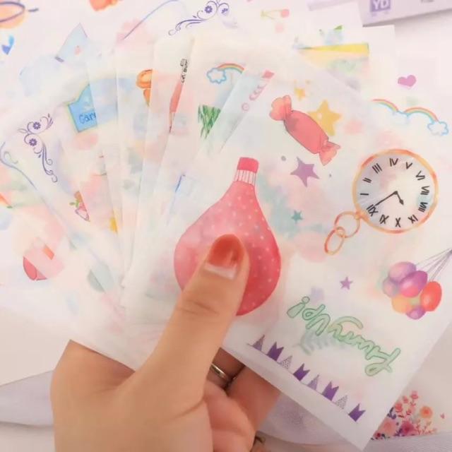 Hộp 20 tờ stickers dễ thương