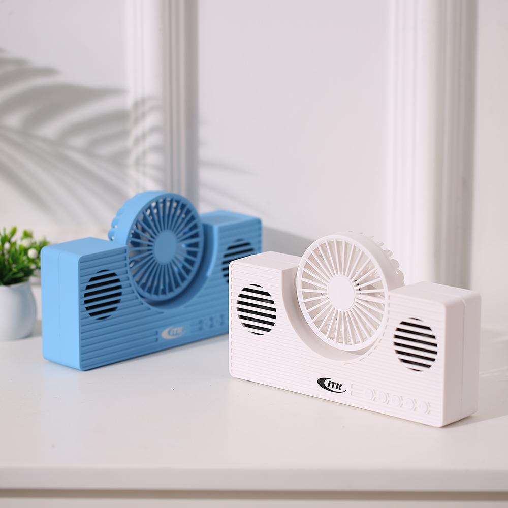 Loa mini BT có quạt,không dây,hộp âm thanh di động đa chức năng Hỗ trợ Thẻ TF AUX IN Máy nghe nhạc MP3