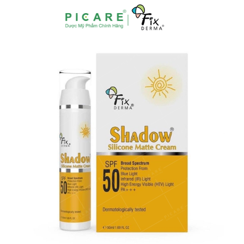 Kem Chống Nắng Fixderma Shadow Silicone Matte Cream SPF 50+ 50ml