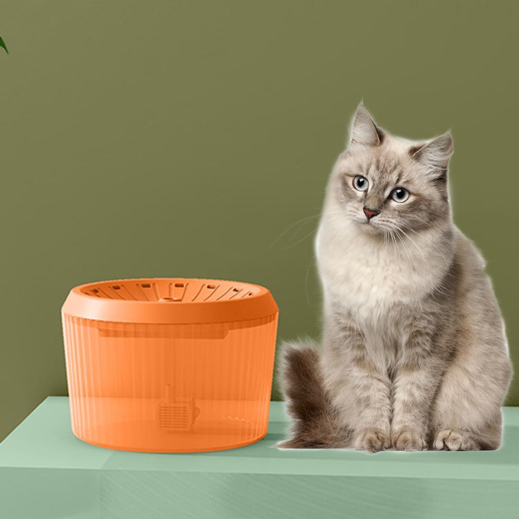 67oz  Fountain Dispenser Slient Feeder USB  Bowl Drinking