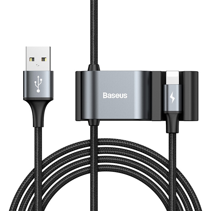 Cáp sạc đặc biệt Baseus Special Data Cable for Backseat (USB to iP+Dual USB) - Hàng Chính Hãng