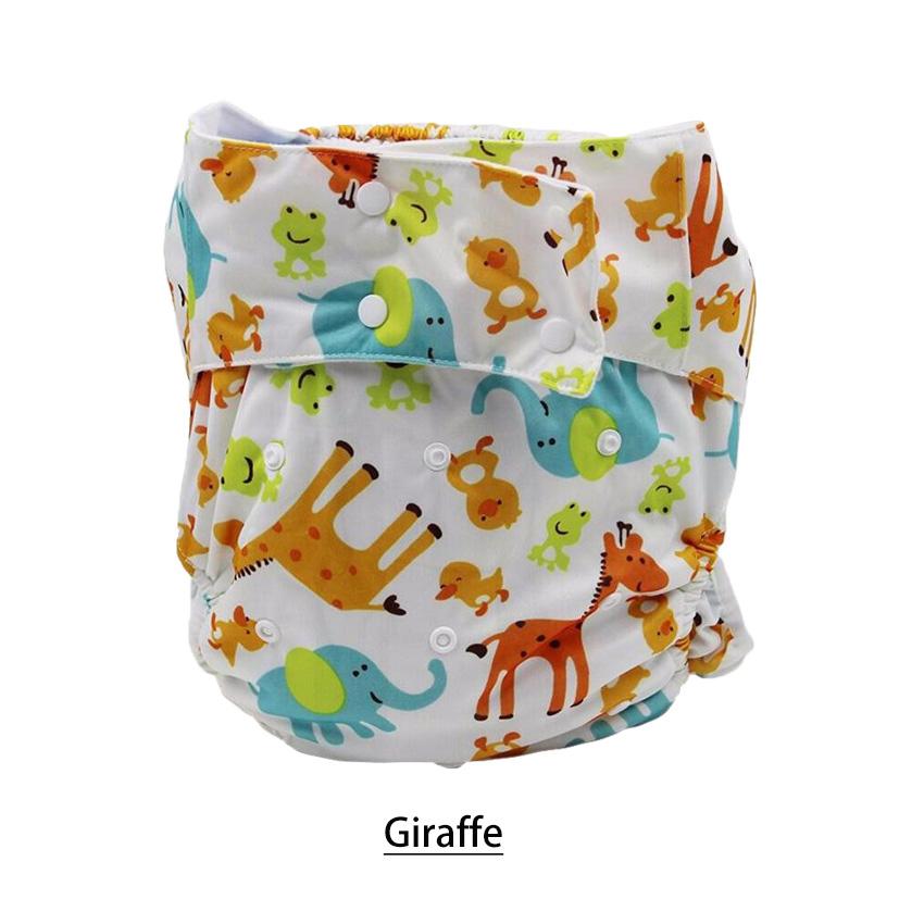 1 bộ Dành Cho Người Lớn Tã In Vải Có Thể Giặt Tã Doodle Mô Hình Chống rò rỉ Thấm Nước bằng chứng snap kích thước có thể điều chỉnh chăm sóc người già quần d50