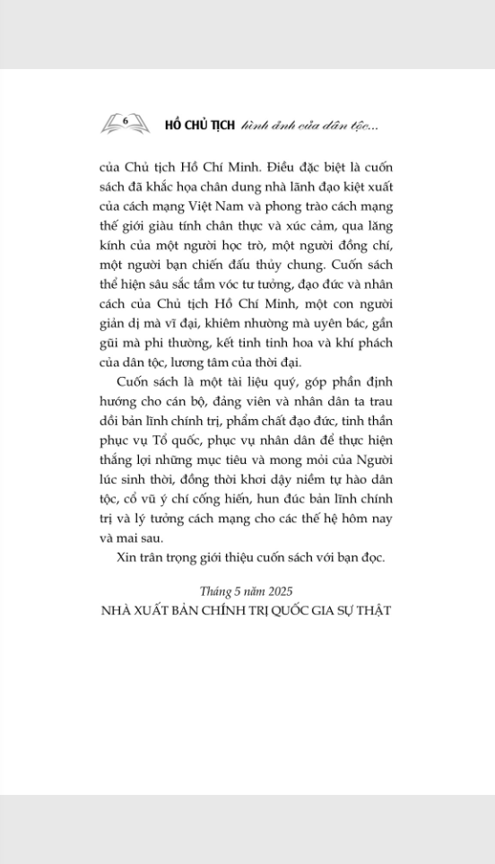 Sách - Hồ Chủ Tịch - Hình Ảnh Của Dân Tộc, Tinh Hoa Của Thời Đại