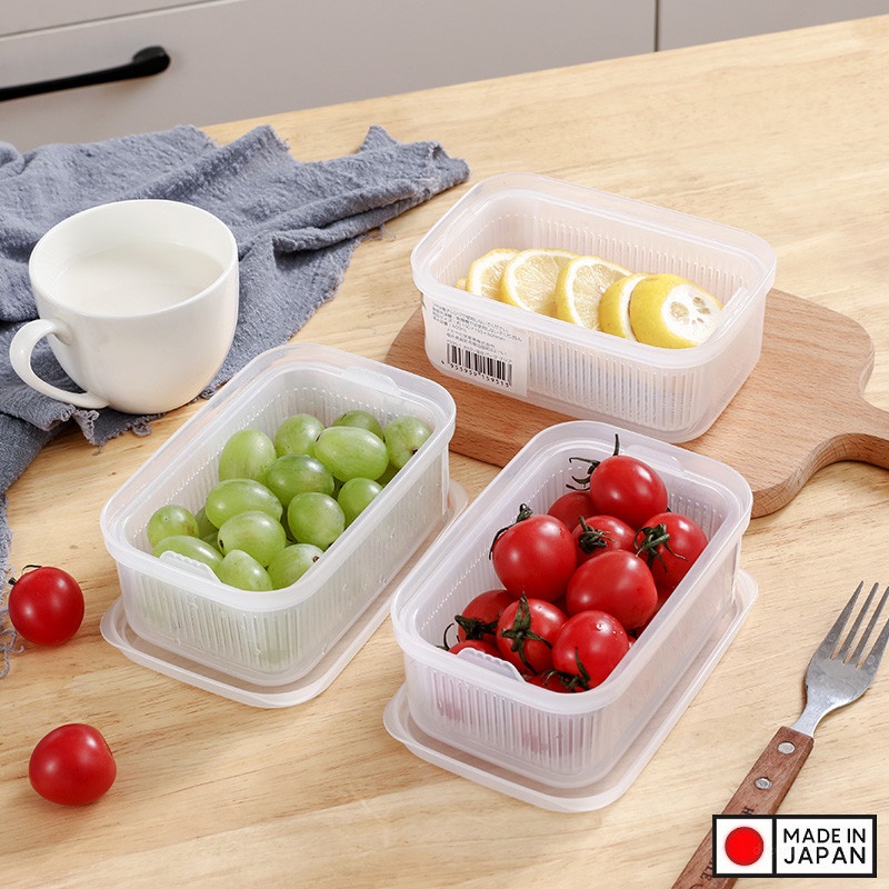 Hộp đựng thực phẩm 2 lớp 600ml - Hàng Nội Địa Nhật Bản