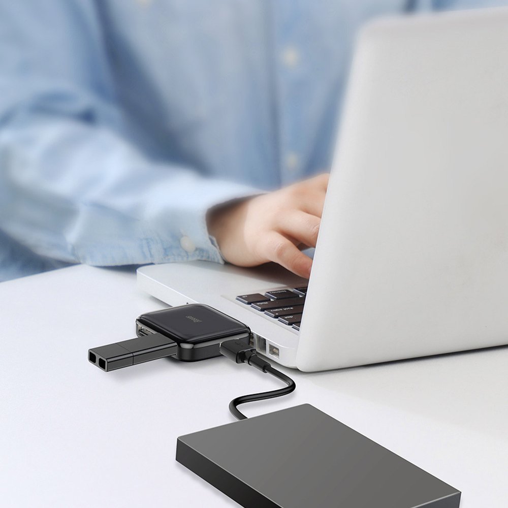 Bộ Chia USB HUB Type C 2.0 đa năng 4 cổng USB 2.0 - Hàng Chính Hãng Baseus