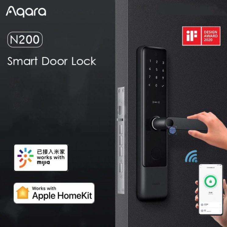 Khoá vân tay Aqara A100 - Hỗ trợ mở cửa bằng HomeKey, Tích hợp 7 cách mở, Lõi bảo mật Class C, phiên bản Quốc Tế, Hàng Chính Hãng