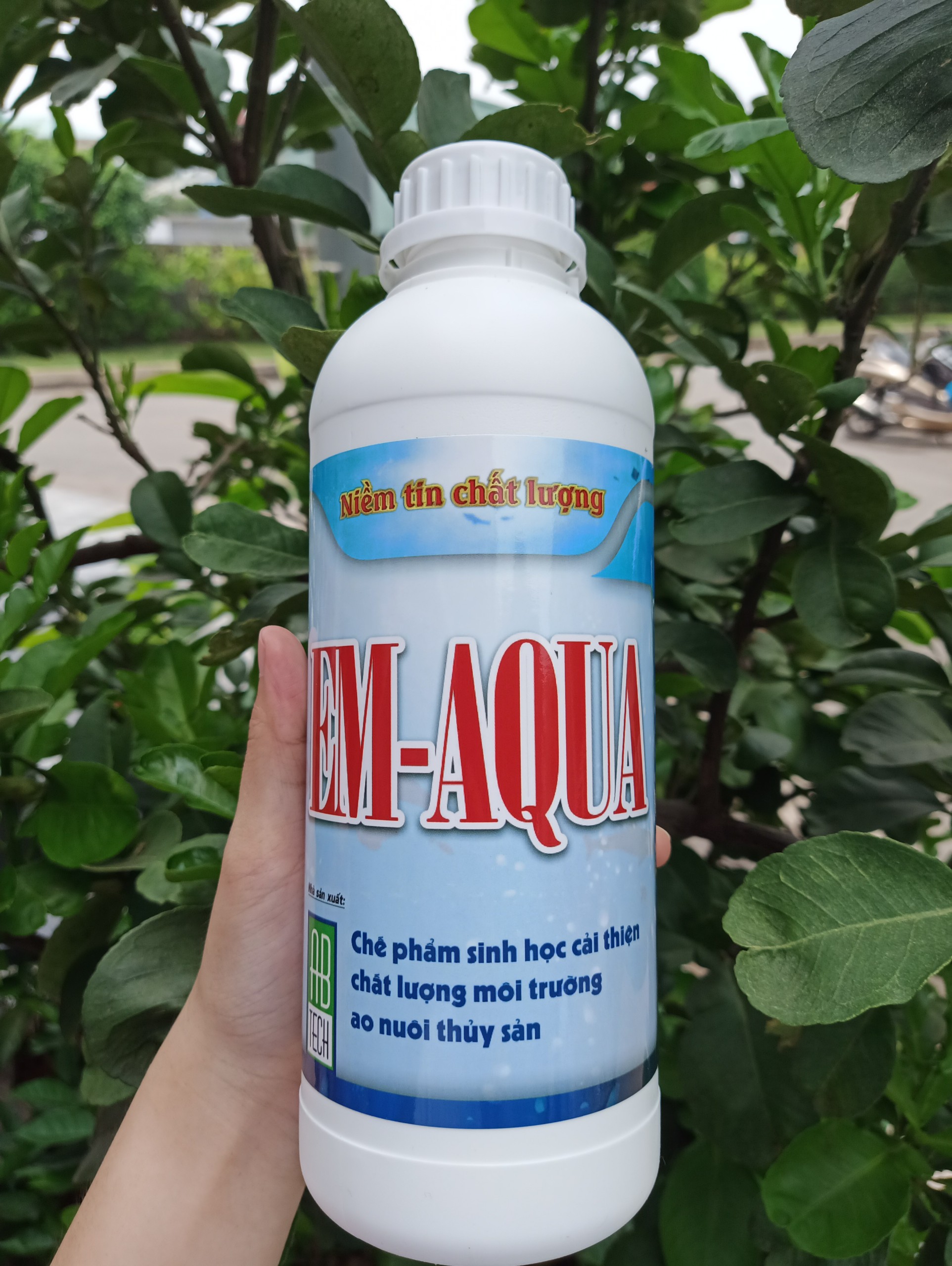 Combo 1 lít EM AQUA Và 1 lít Mật Rỉ Đường – Xử lý nước ao tôm cá