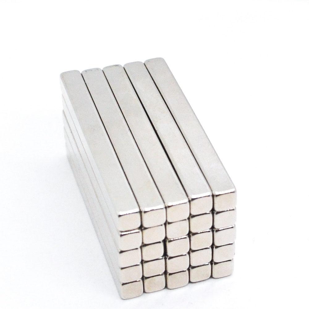 Nam châm kích thước 50x5x4mm set 5 viên, nam châm siêu từ tính
