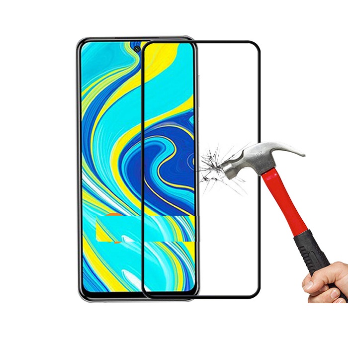 Tấm dán kính cường lực full 5D dành cho Xiaomi Redmi Note 9 Pro tràn màn hình