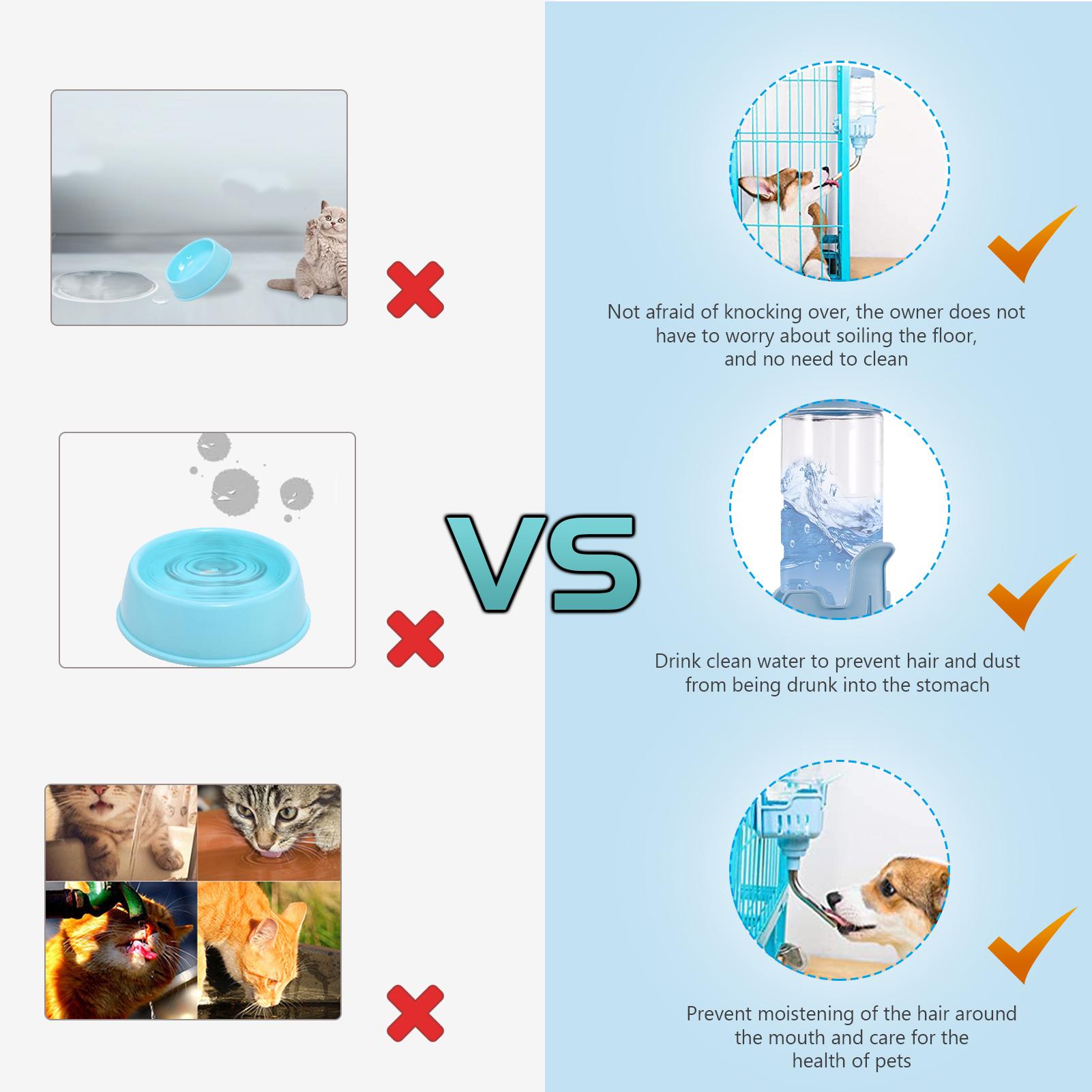 Bình nước có vòi tự động dành cho thú cưng 600ml