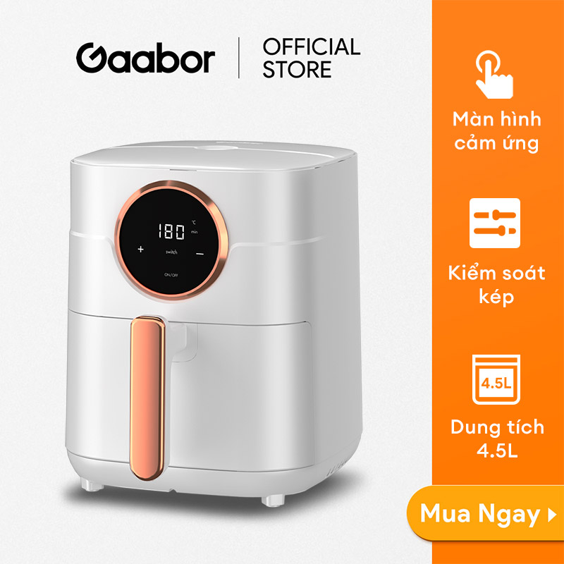 Nồi chiên không dầu dung tích GAABOR Cao Cấp công suất 1400W - Hàng chính hãng