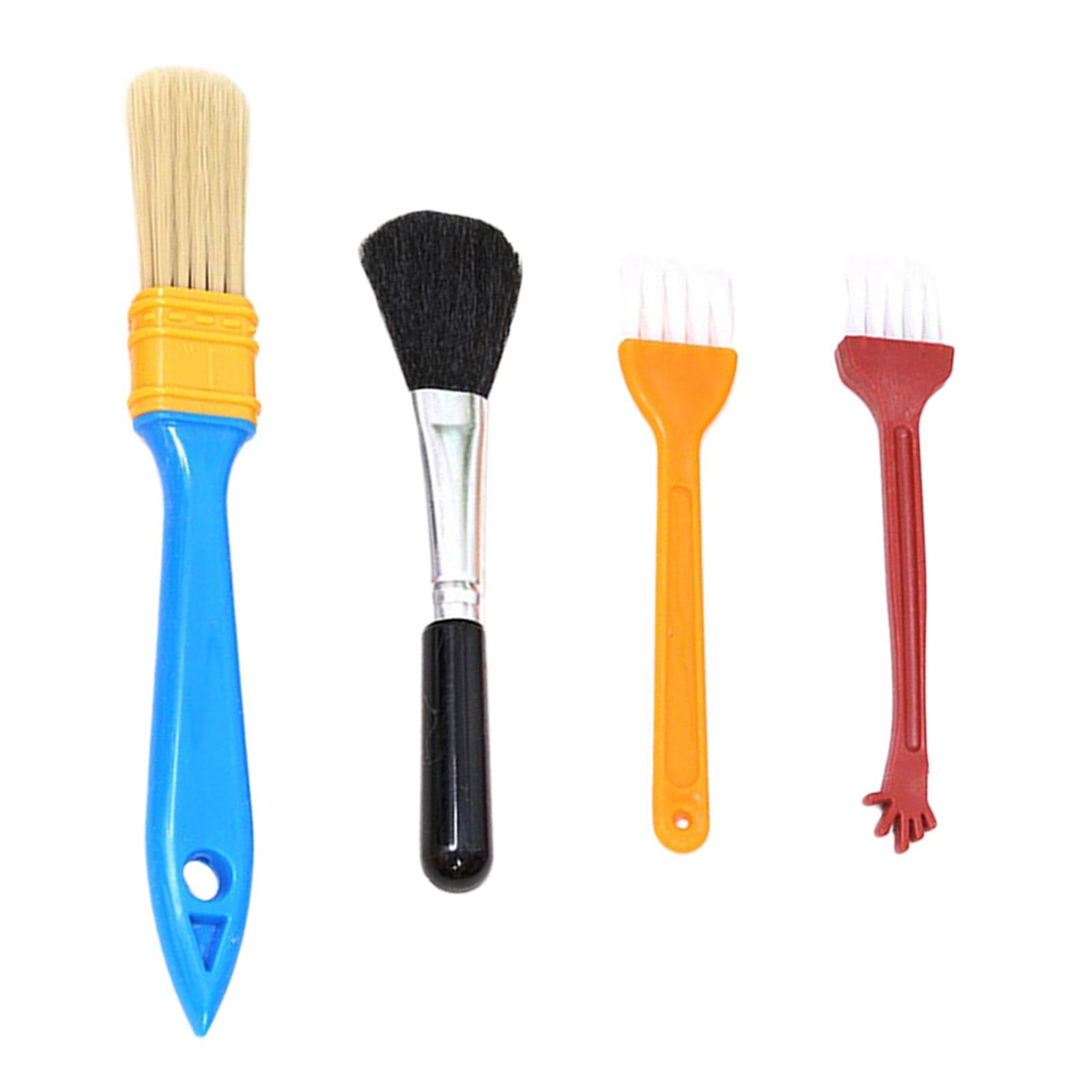 4x Keyboard Cleaning Brush Nylon Antistatic for Mechanical Keyboard Vent