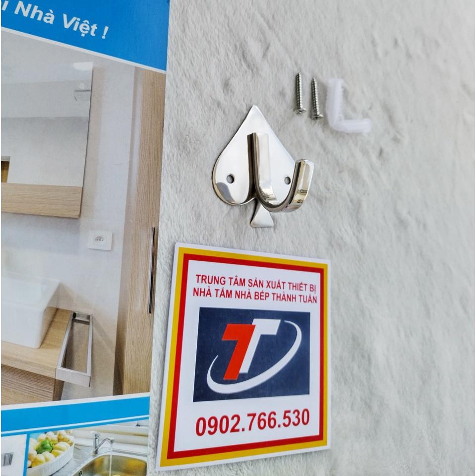 Móc áo đơn inox hình trái táo, TT-041