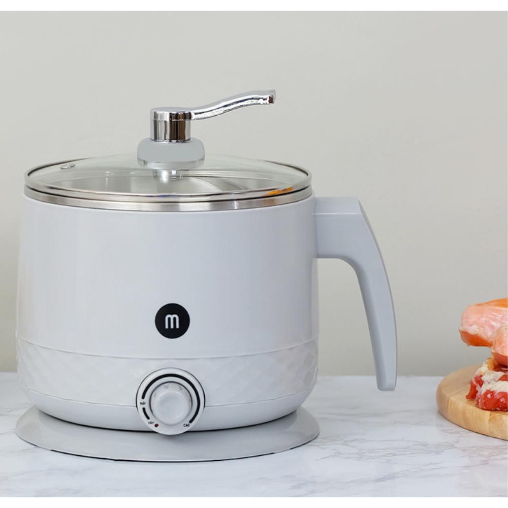 Nồi nấu đa năng Mishio MK214 inox 304 1.5L đế rời dễ vệ sinh - bảo hành 18 tháng