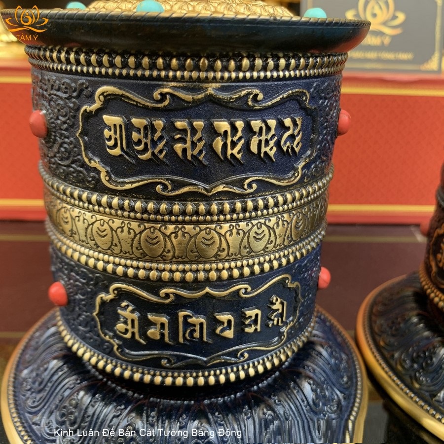 Kinh Luân Để Bàn Bằng Đồng Cát Tường