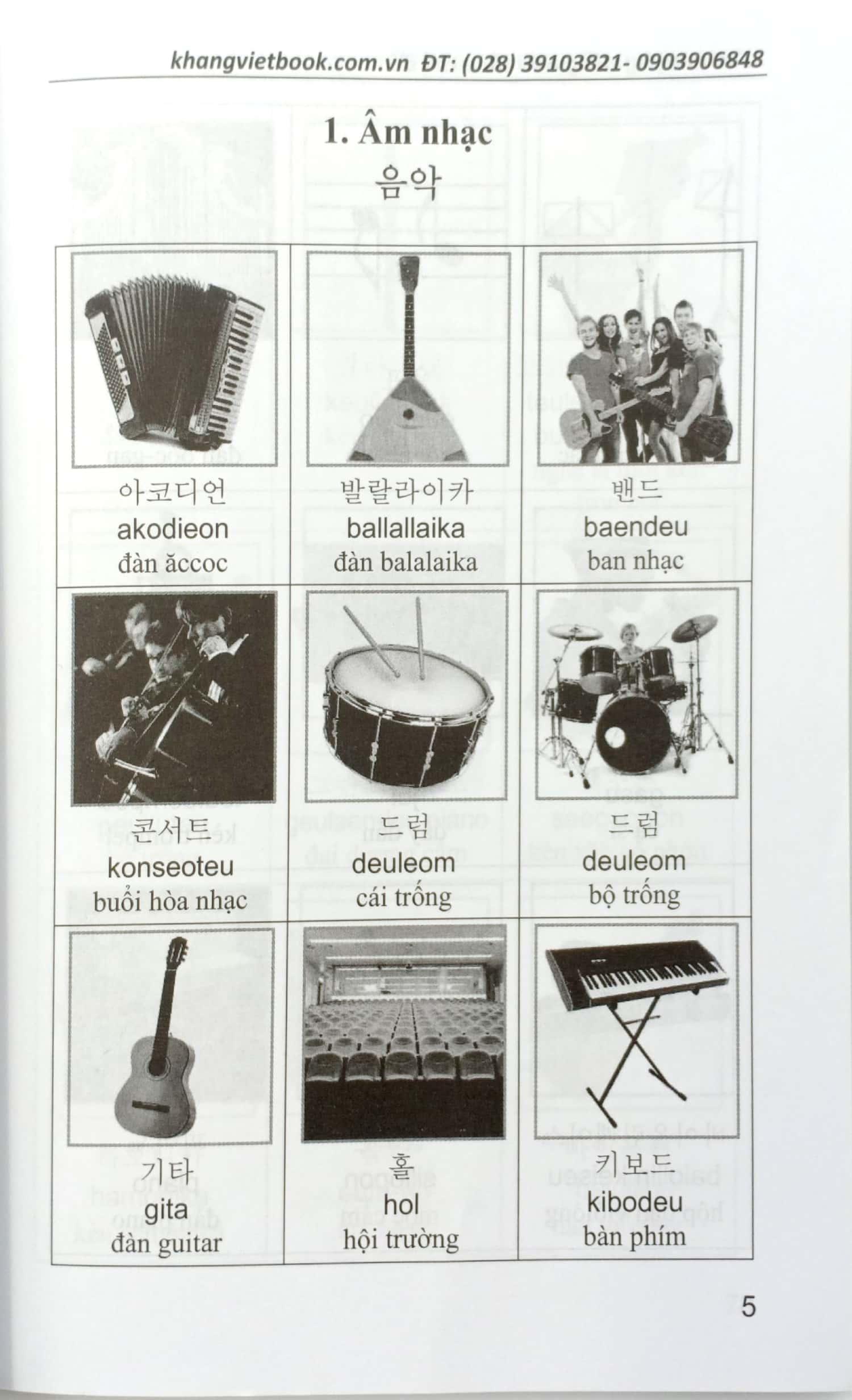 3500 Từ Vựng Tiếng Hàn Theo Chủ Đề