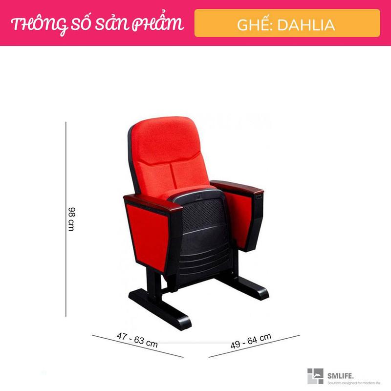 Ghế hội trường chân khoan cố định có bàn SMLIFE Dahlia