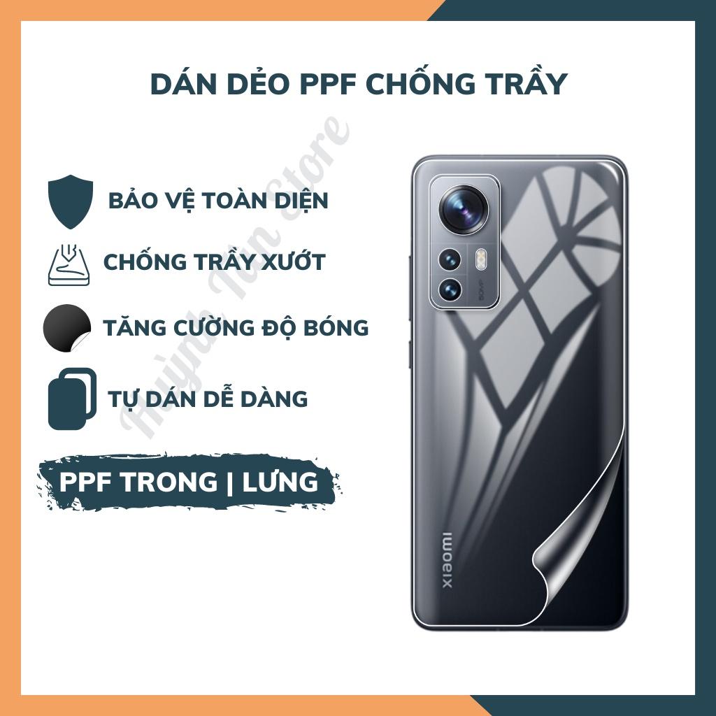 dán dẻo ppf mi 12 ,mi 12X, mi 12 pro 5g trong suốt hoặc nhám, chống trầy xướt, giữ nguyên vẻ đẹp