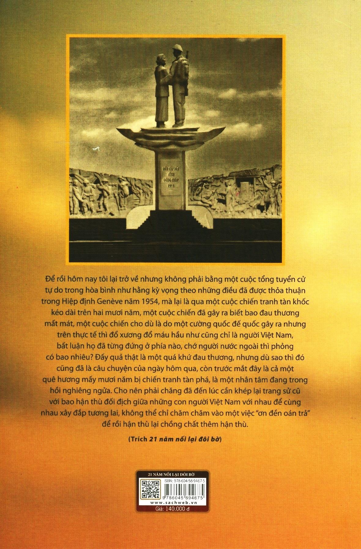 Sách 21 Năm Nối Lại Đôi Bờ