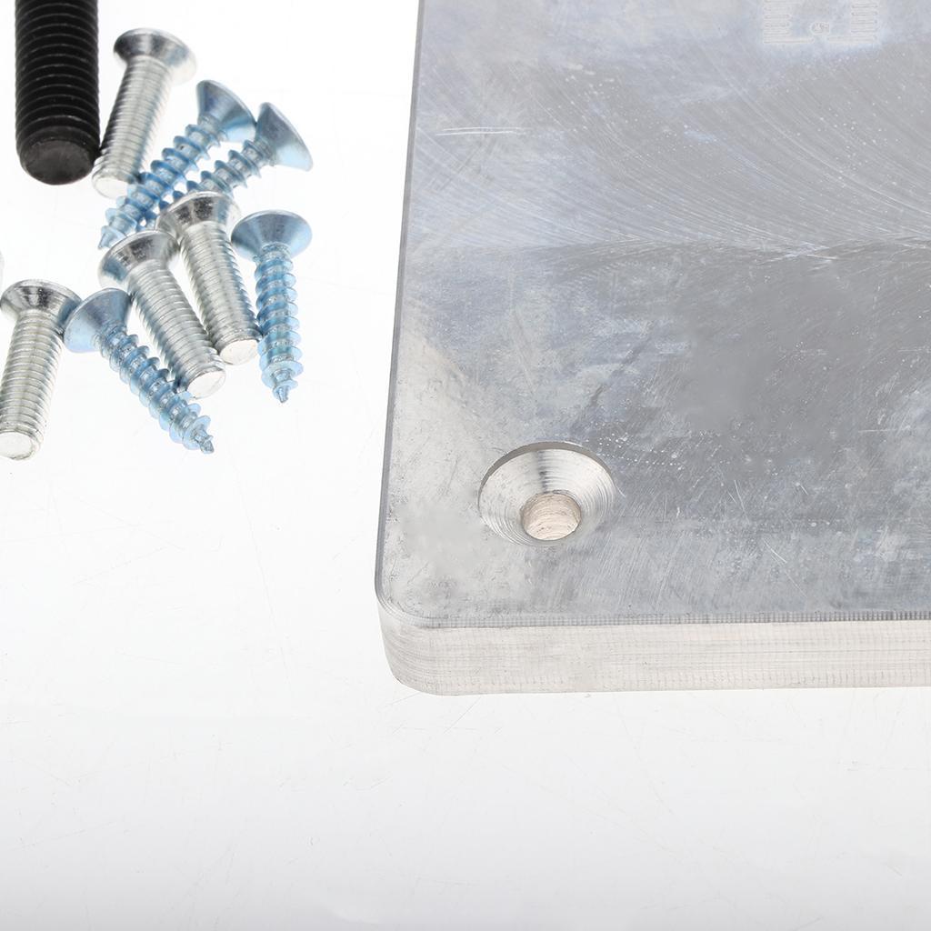 Aluminum Alloy Router Table Insert Plate Woodworking Benches Kit Power Tools