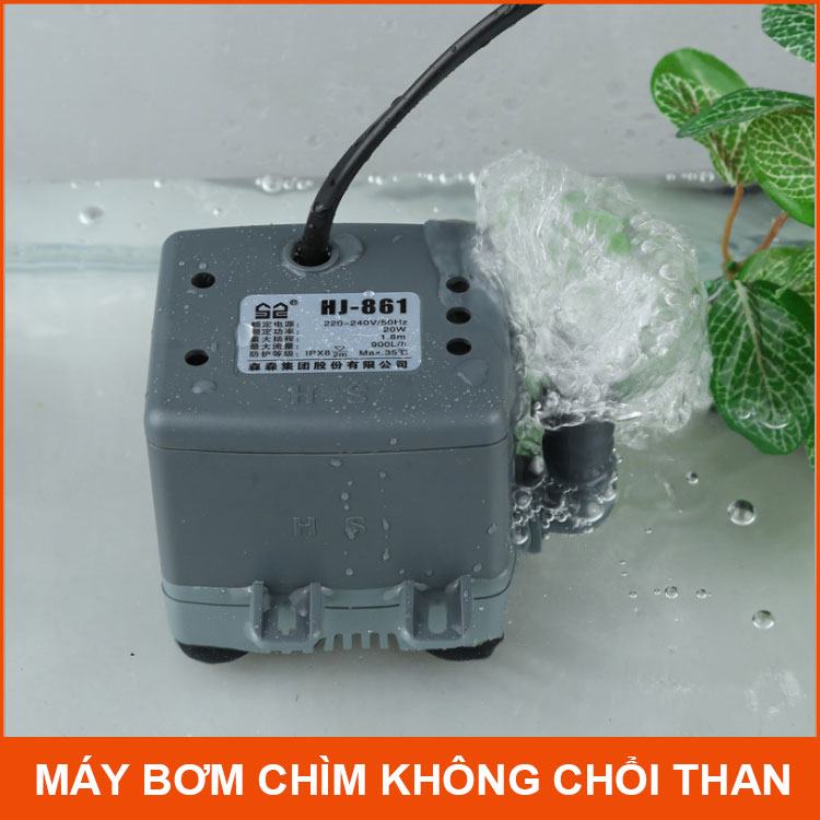 Máy Bơm Chìm Hồ Cá Thác Nước Hòn Non Bộ Tiều Cảnh 220V 20W 900L