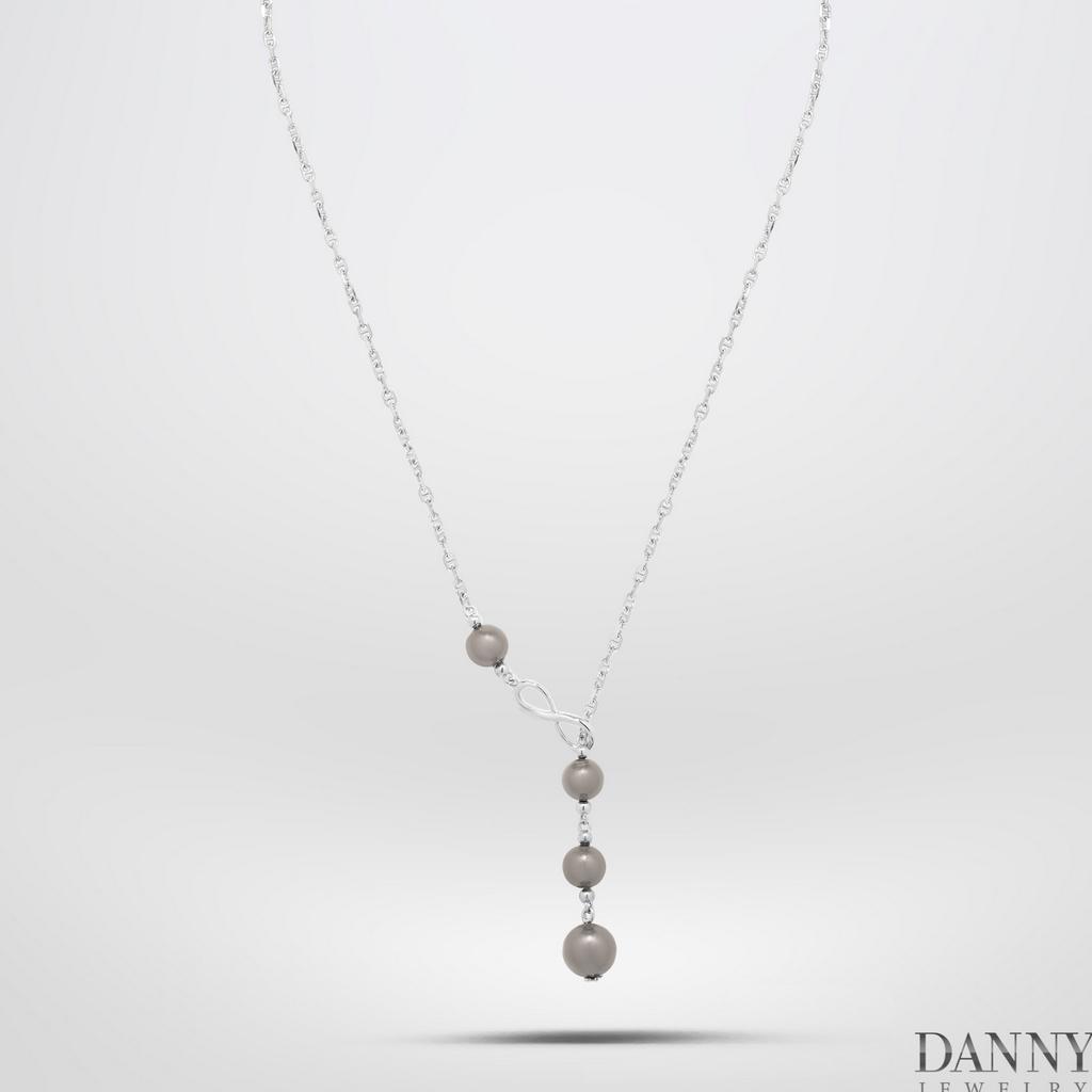 Dây Chuyền Danny Jewelry Bạc 925 Xi Rhodium Mặt Ngọc Ốc D6235100013