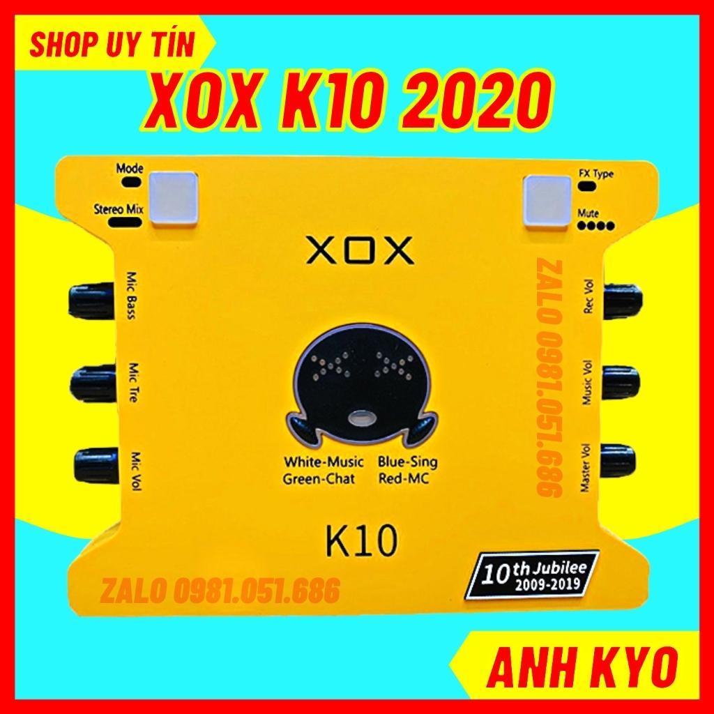 Bộ sound card K10 mic ALC 280 cho âm thanh sống động, dễ dàng lắp đặt, K10 bản kỉ niệm 10 năm mới nhất bảo hành 12 tháng