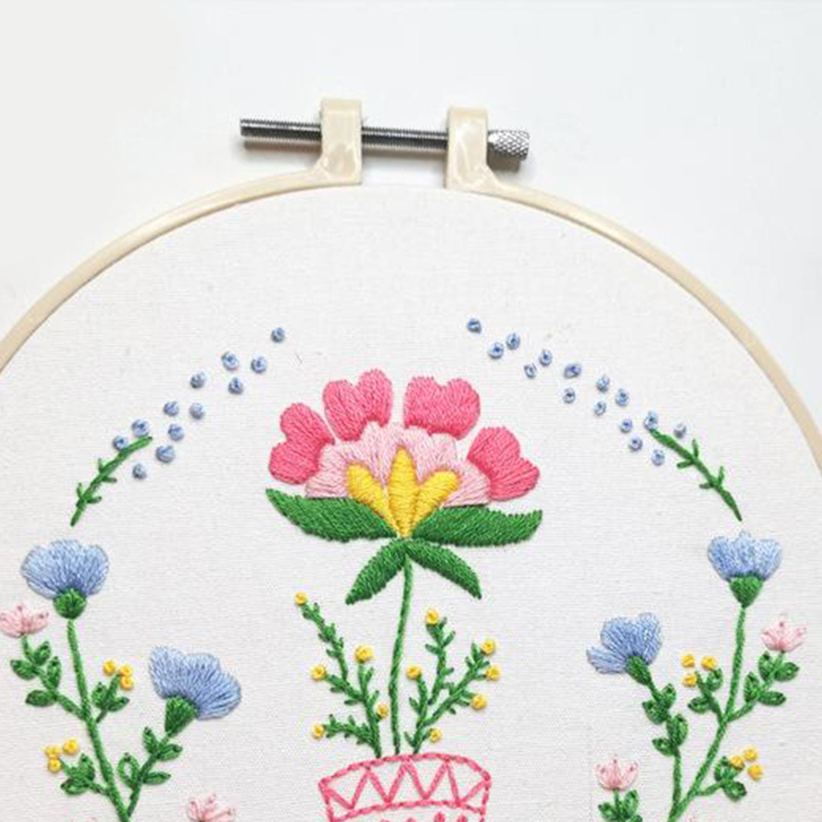 Full Range of Embroidery Starter Kits Cross Stitch Kit for Adult Flower1