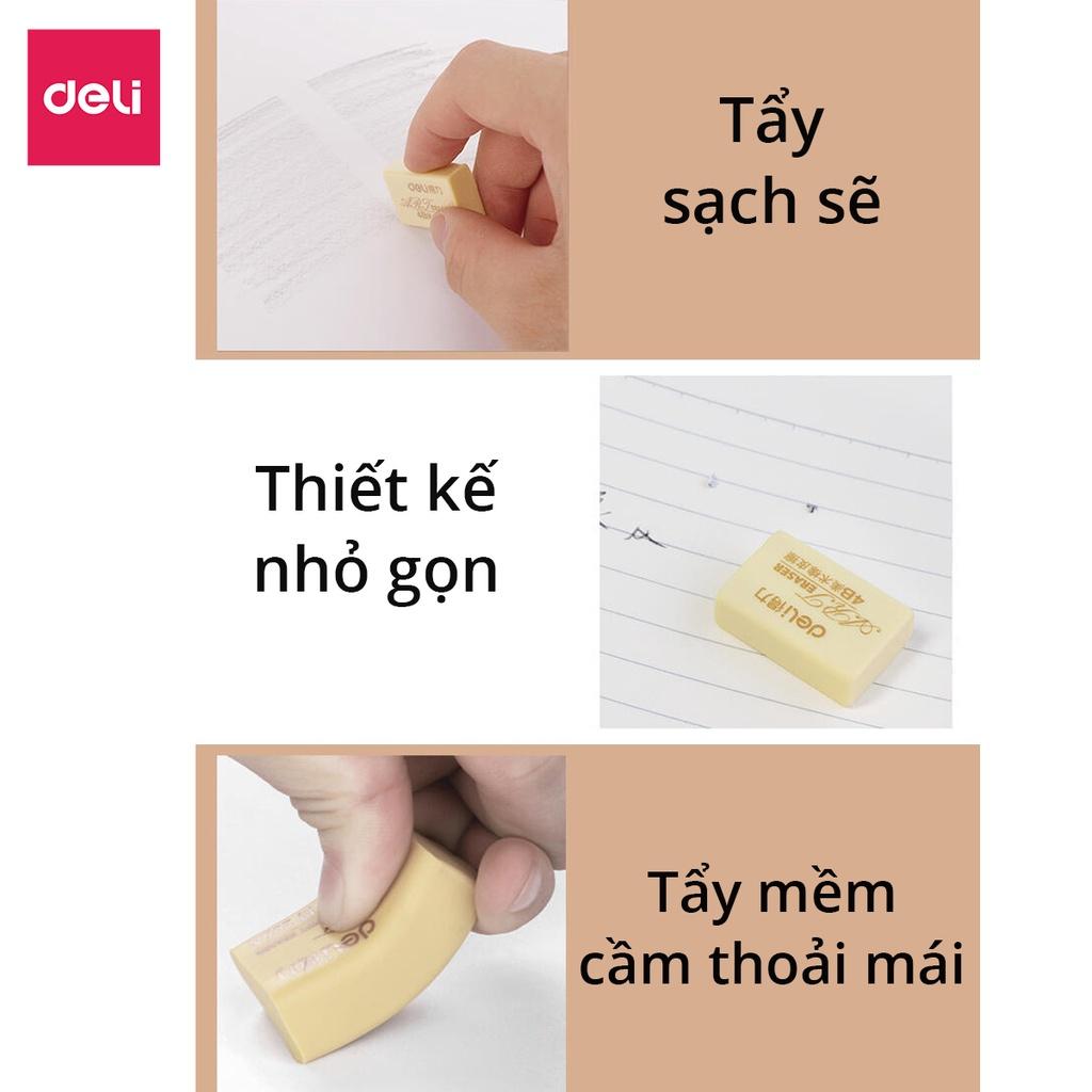 Gôm Tẩy Bút Chì 4B Deli - Hình Chữ Nhật Tẩy Sạch Sẽ Thiết Kế Nhỏ Gọn - 7544