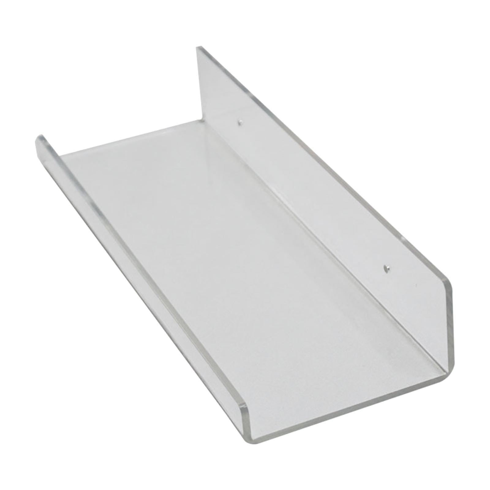 Acrylic Floating Wall Shelf Sturdy Clear for Hallway Kitchen Bathroom
