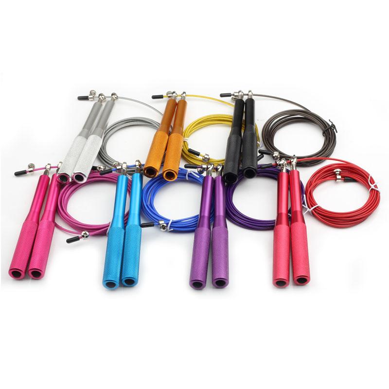 Tốc độ nhảy dây thừng nhảy dây đàn ông trẻ em trẻ em tập thể dục thiết bị tập thể dục có thể điều chỉnh tập thể dục MMA Color: Black