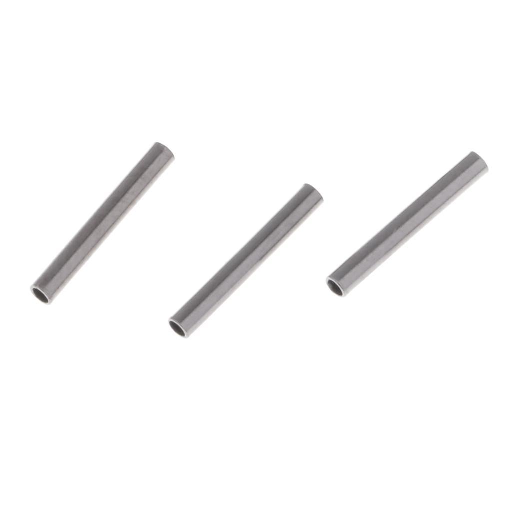 50x Single Fishing Crimp Sleeves Copper Tube Connector 7 Size