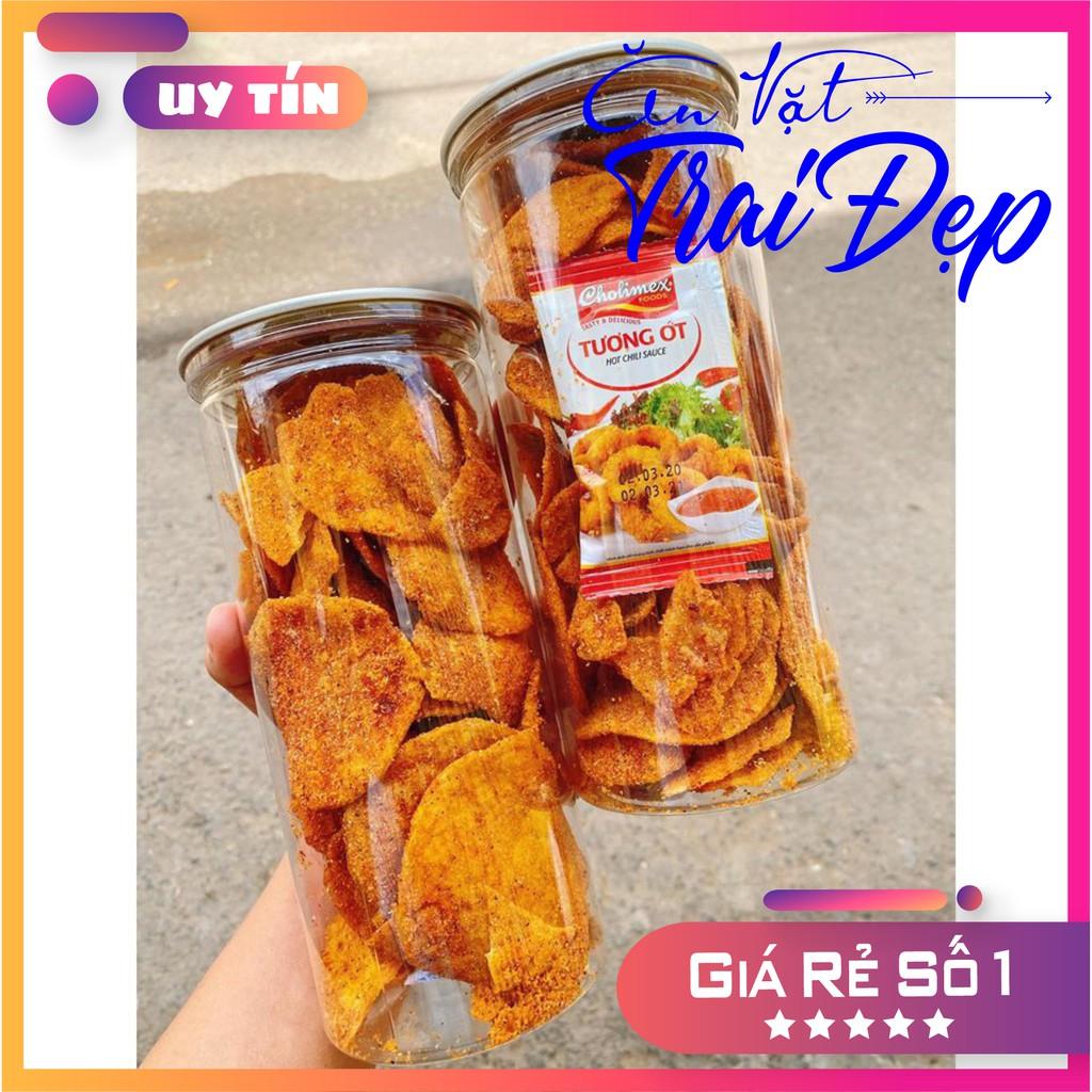 Khoai Tây Lát Sây Trứng Muối hủ Pet 200g - Trai Đẹp Snack