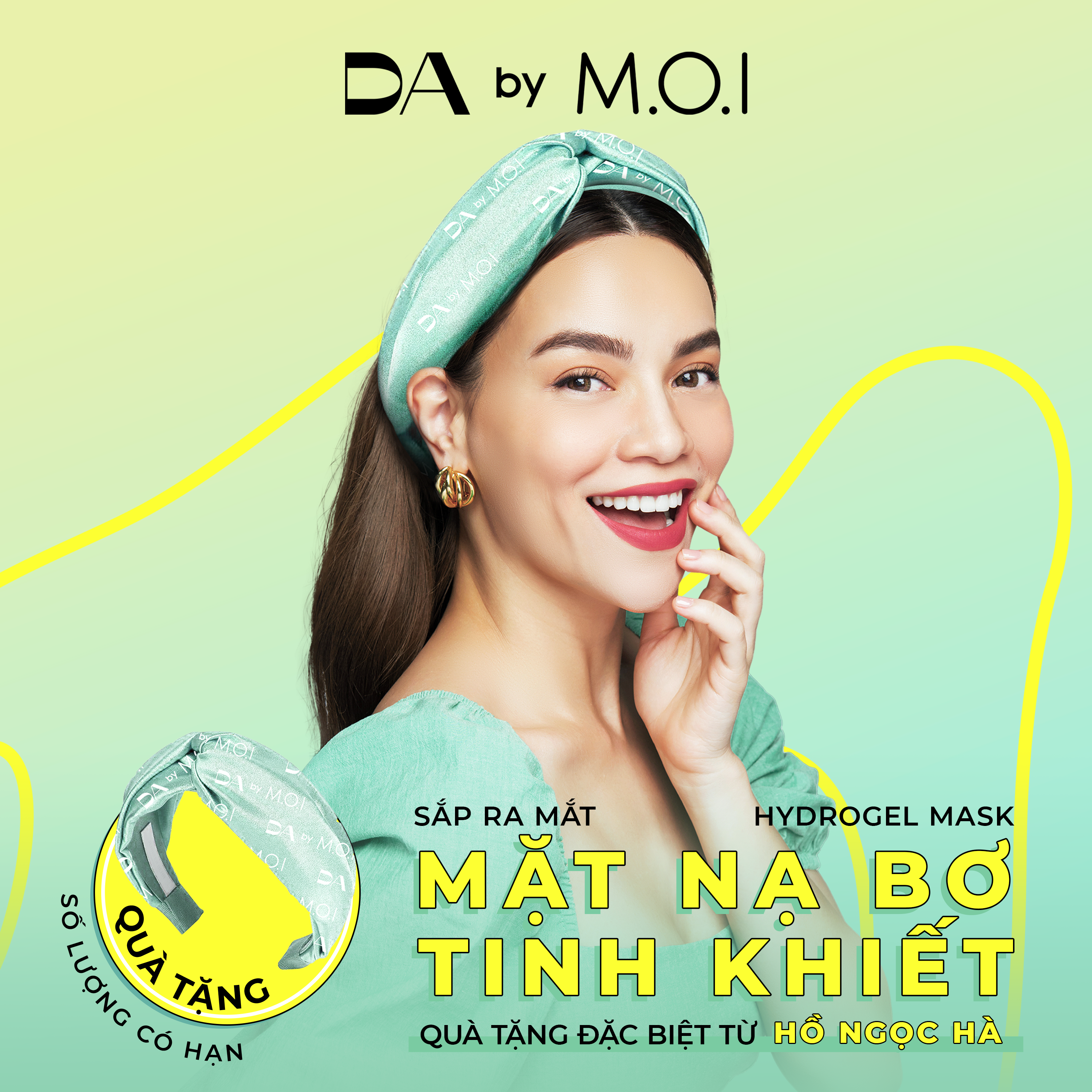 Mặt Nạ Bơ DA by MOI Mặt Nạ Dưỡng Trắng Sáng Da Dưỡng Ẩm Chống Lão Hoá M.O.I Hồ Ngọc Hà Hộp 3 Miếng