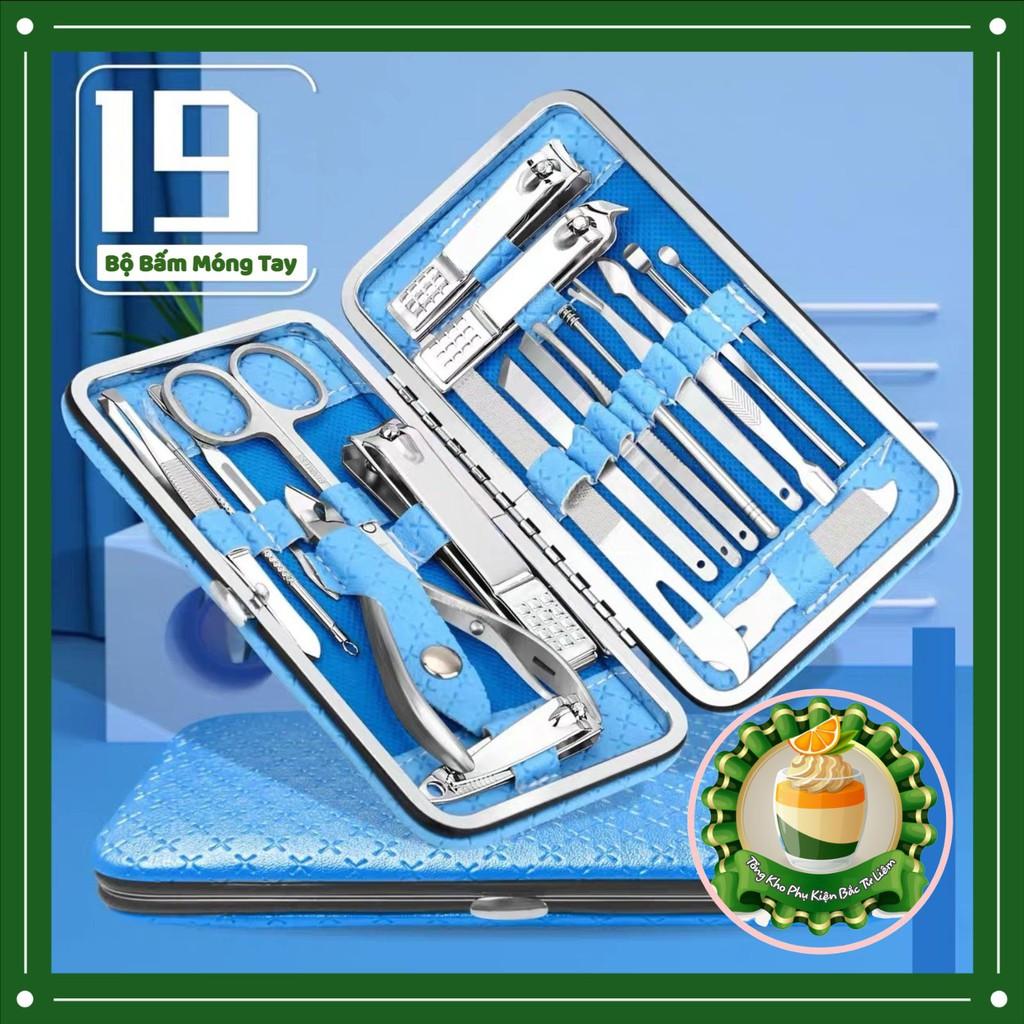 Bộ Bấm Móng Tay 19 Món Thép Không Gỉ-Bộ Cắt Móng Tay Cao Cấp