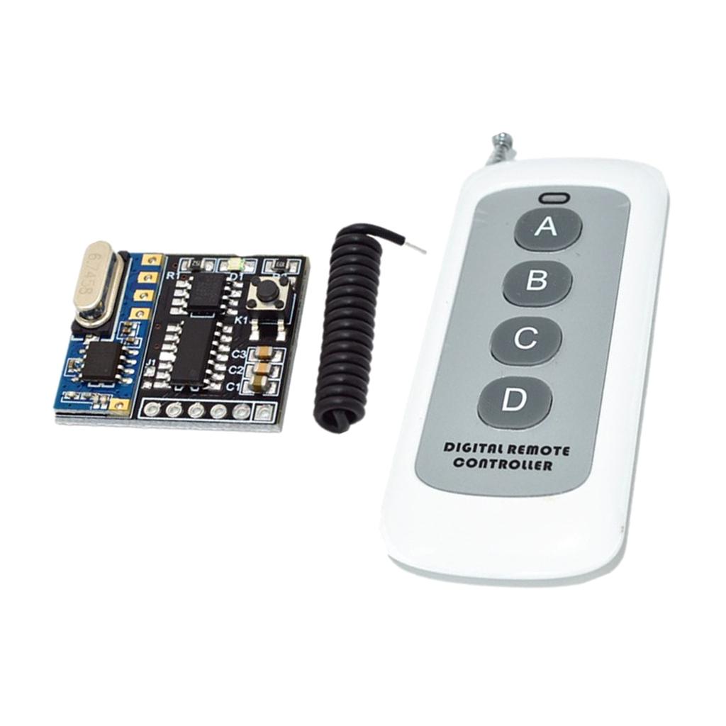 4ch Rf Wireless 433mhz Remote Control Switch Relay Transmitter with Receiver
