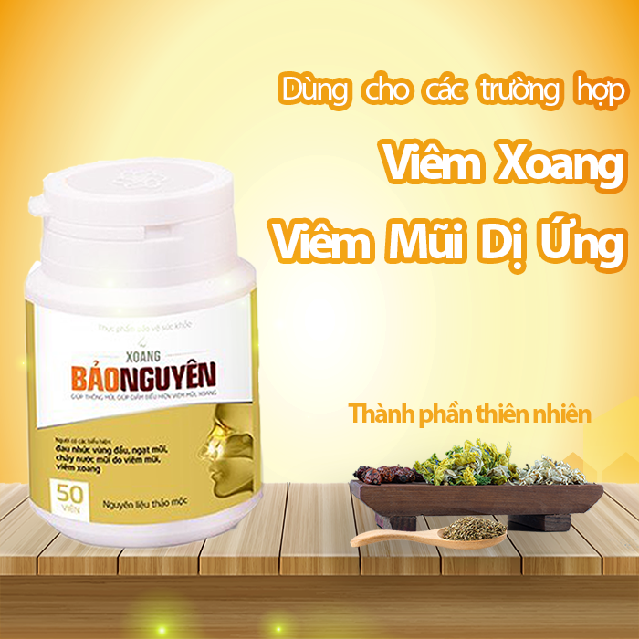 Thực phẩm bảo vệ sức khỏe Viên uống Xoang Bảo Nguyên 50 viên