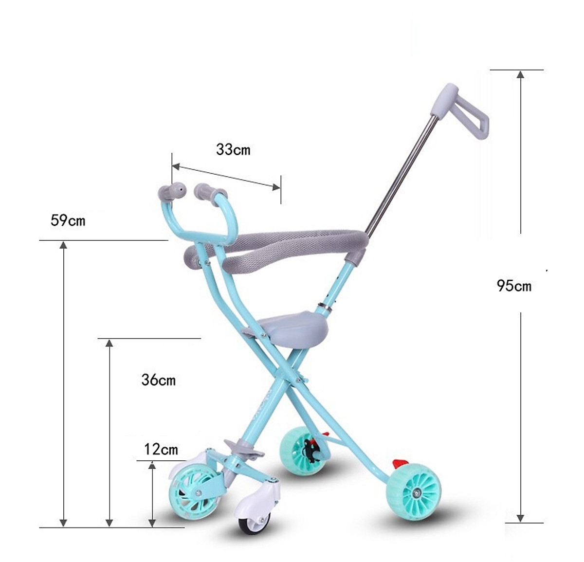 XE ĐẨY 5 BÁNH SW613 CHO BÉ