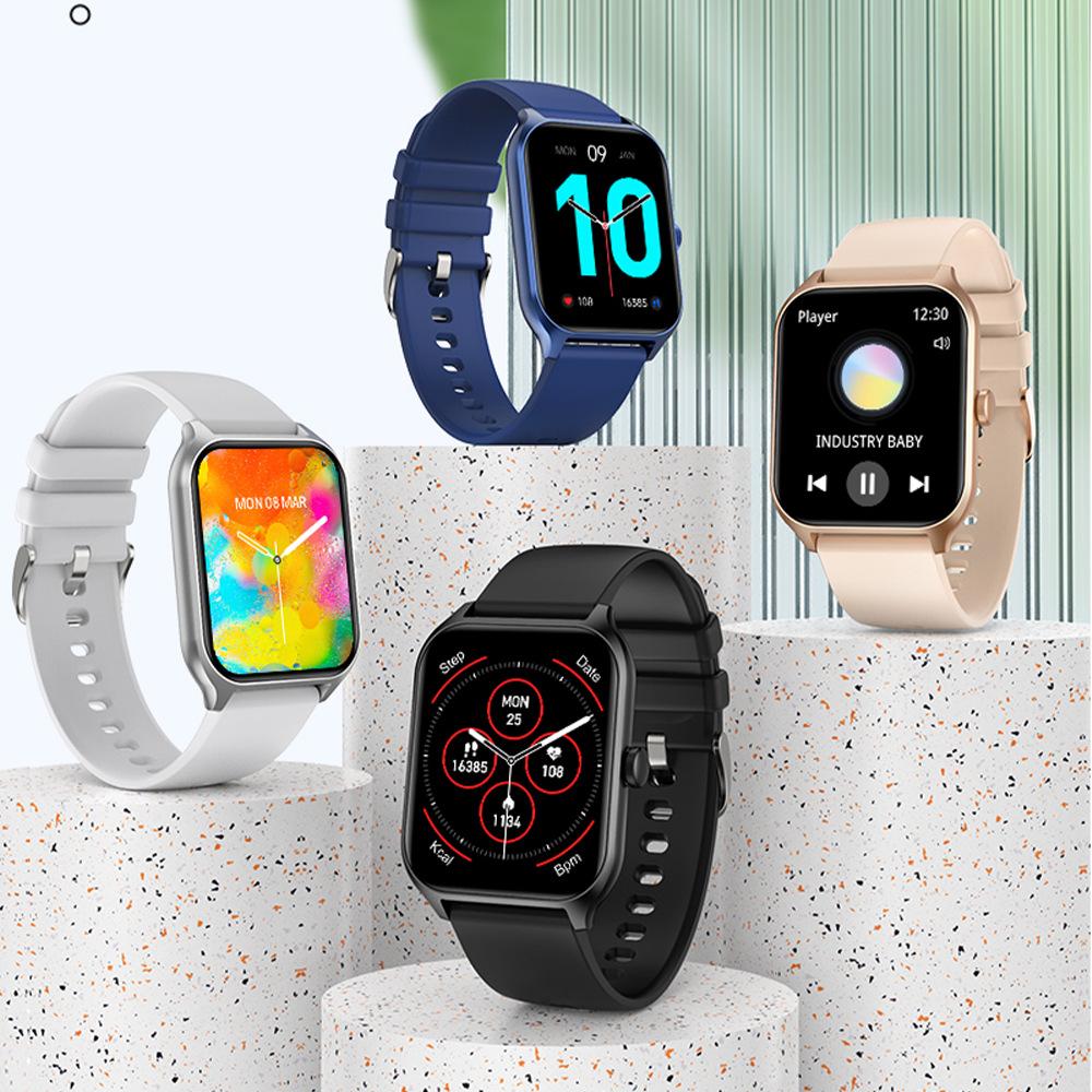 Đồng hồ thông minh P58 phong cách mới nhất cuộc gọi bluetooth mới âm nhạc nhịp tim huyết áp oxy trong máu theo dõi giấc ngủ đồng hồ bấm giờ tập thể dục máy đếm bước