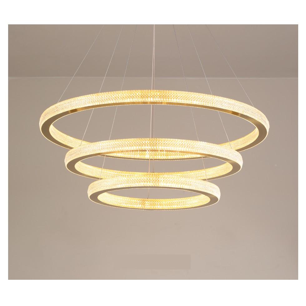 Đèn trần - đèn ốp trần 3 vòng XINZA LED - có điều khiển từ xa tiện dụng