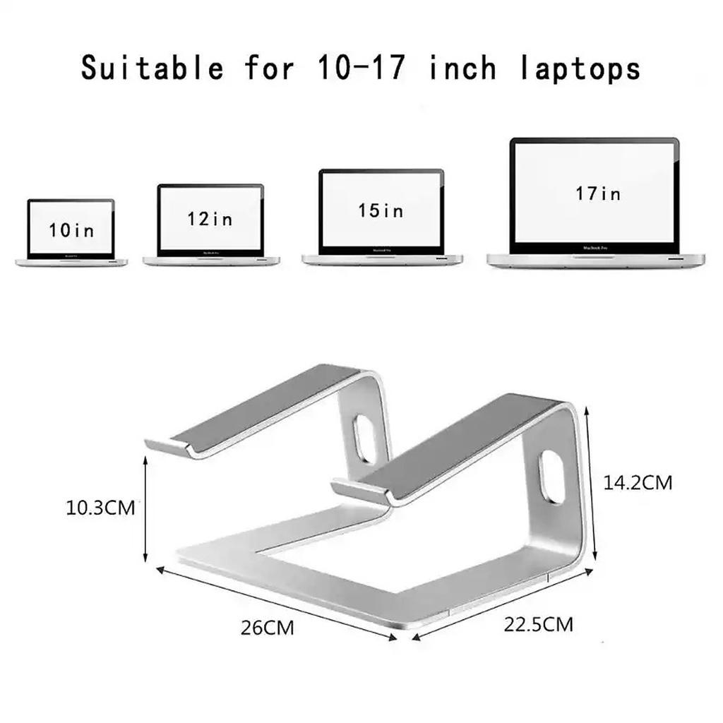 Giá đỡ để laptop stand notebook Macbook máy tính xách tay hợp kim nhôm tản nhiệt có thể tháo rời