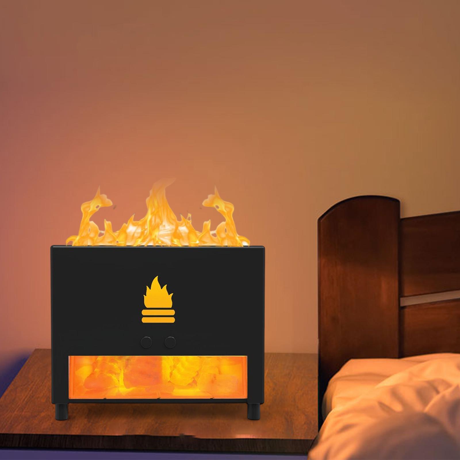 Air Humidifier, Realistic Flame  Maker Essential Oil Dorm Auto Shut Off for Bedroom