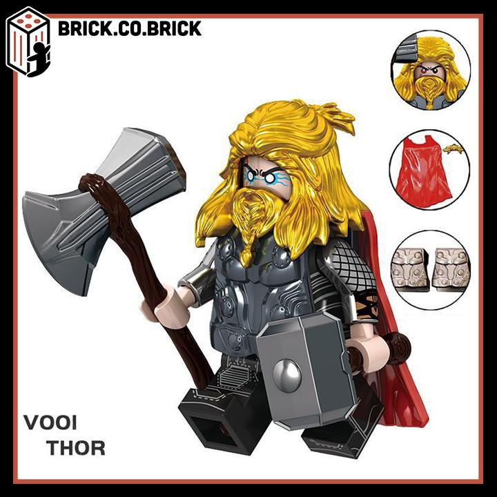 Đồ Chơi Lắp Ráp Nhân Vật War Machine Thor Thanos Siêu Anh Hùng Minifig Super Hero V001 V002