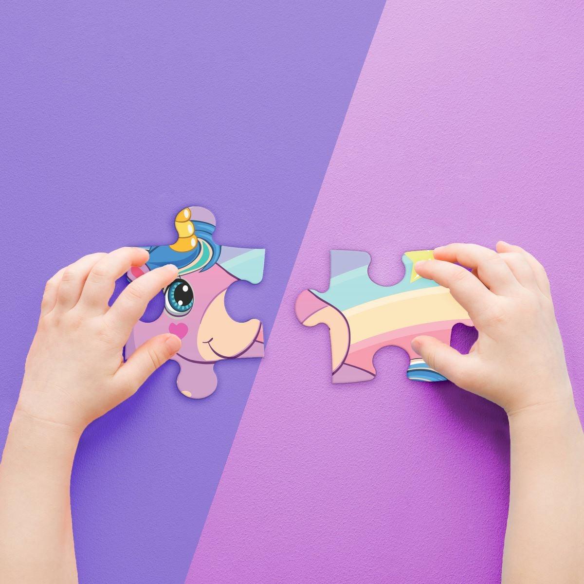 Sách 45 Piece Junior Jigsaw Carry & Play Rainbow Unicorns