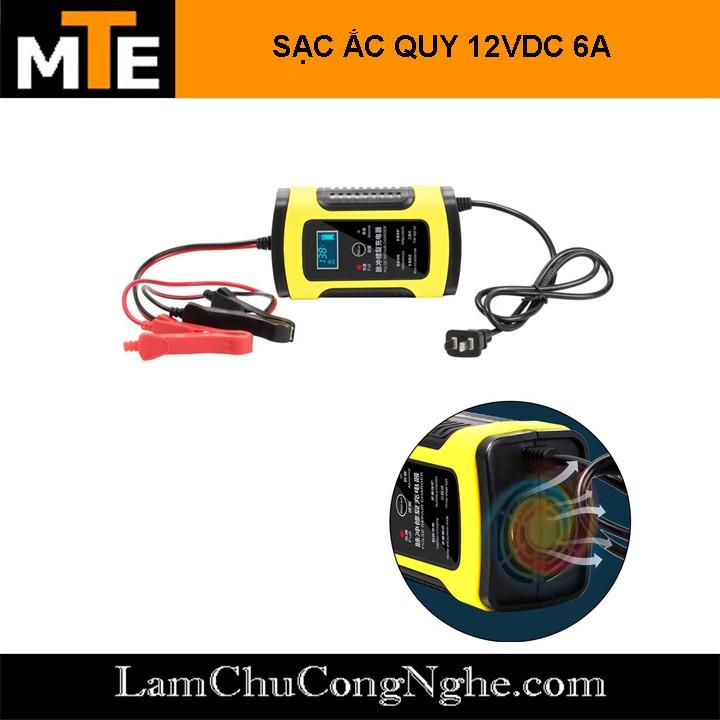 Bộ sạc bình acquy 12v 4Ah - 100Ah thông minh tự ngắt khi đầy có chức năng phục hồi acquy bằng khử sunfat