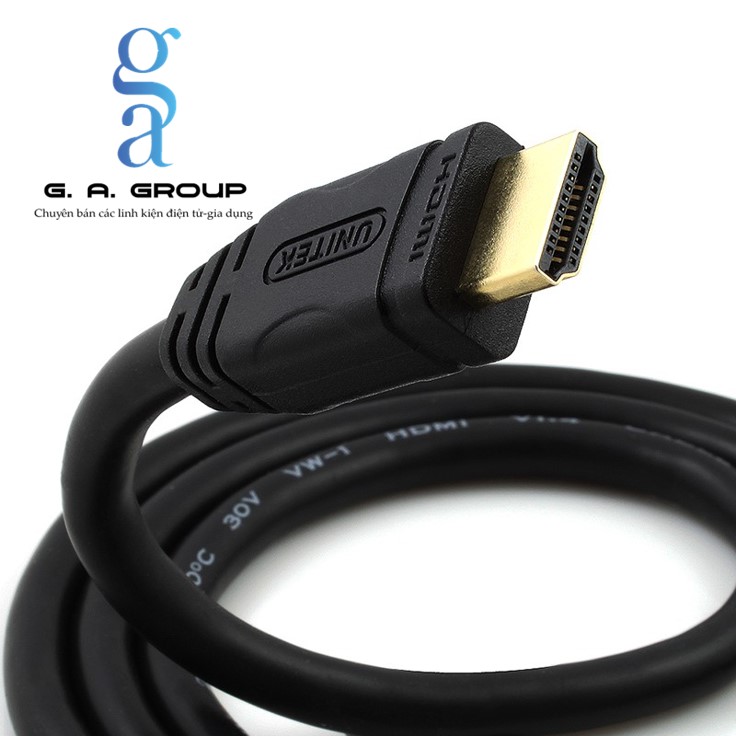 Cáp HDMI Unitek Hỗ Trợ Full HD, 4K bọc bạc chống nhiễu - GA