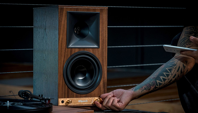 Loa Bluetooth Klipsch The Sixes (Walnut) - Hàng Chính Hãng