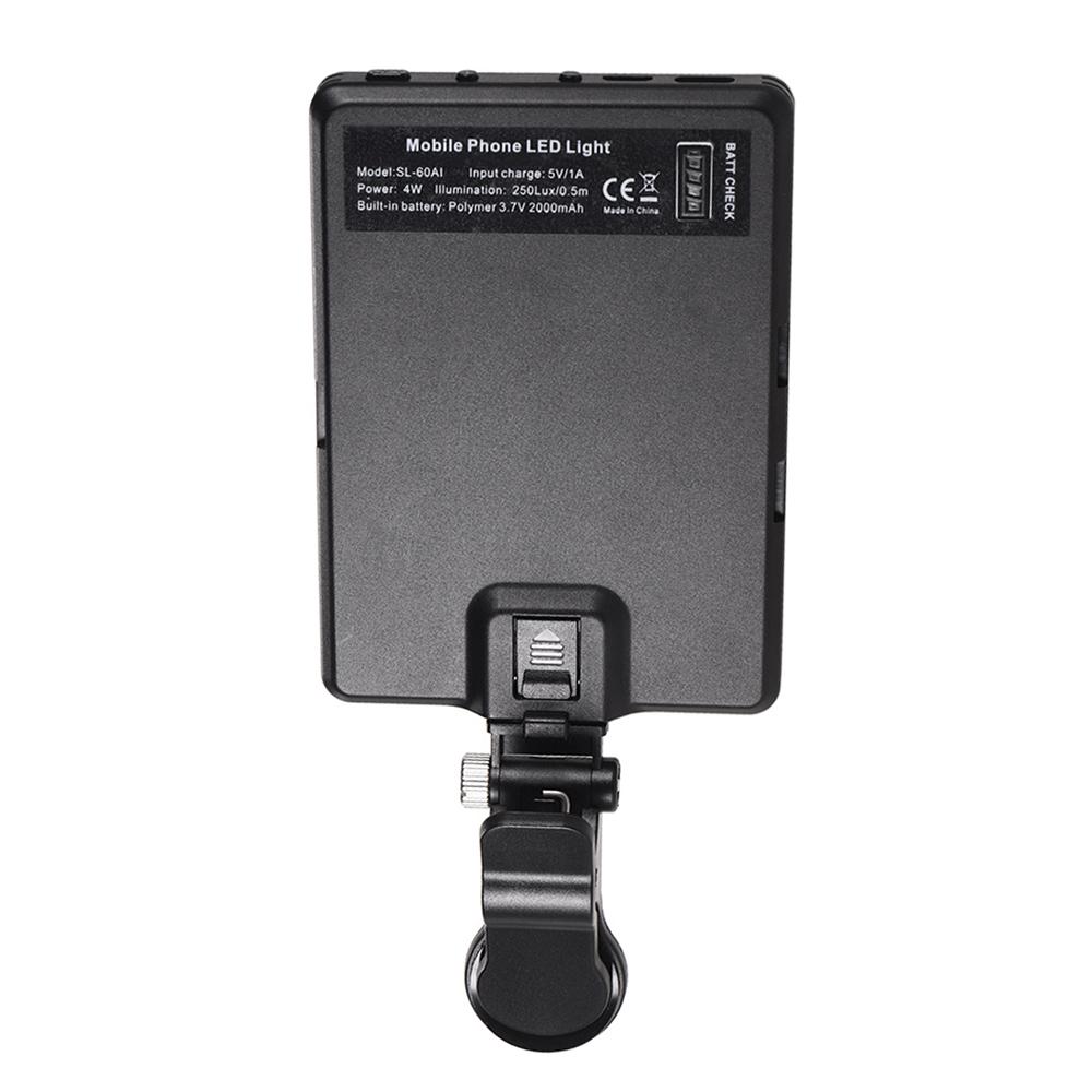 Đèn LED 3200K / 5600K  Mini Clip-on Nhiệt độ hai màu có thể thay đổi độ sáng Pin sạc tích hợp cho iPhone